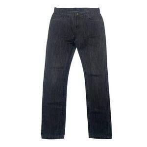 LUCKY BRAND Boys COOPER SLIM Gray/Blue Denim Jeans Raw Wash Size 16 Cotton Poly